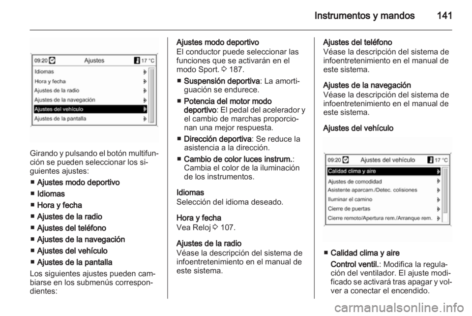 OPEL ZAFIRA TOURER 2013.5  Manual de Instrucciones (in Spanish) 