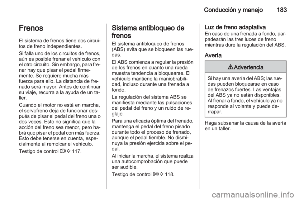 OPEL ZAFIRA TOURER 2013.5  Manual de Instrucciones (in Spanish) 