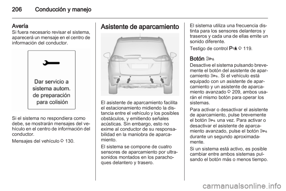 OPEL ZAFIRA TOURER 2013.5  Manual de Instrucciones (in Spanish) 