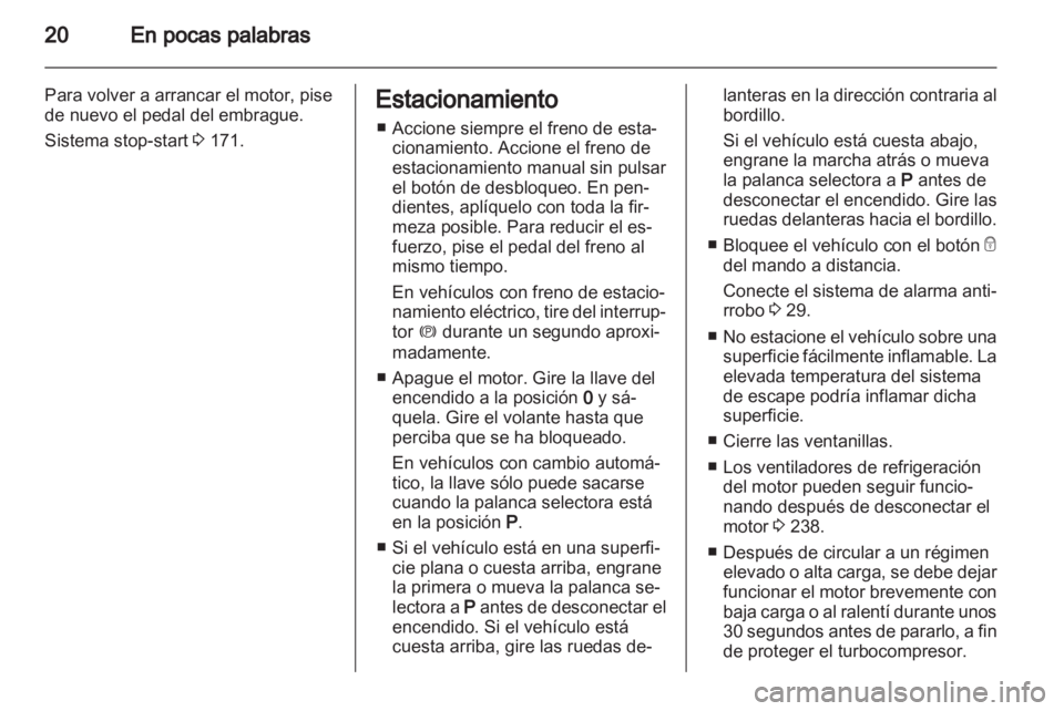 OPEL ZAFIRA TOURER 2013.5  Manual de Instrucciones (in Spanish) 
