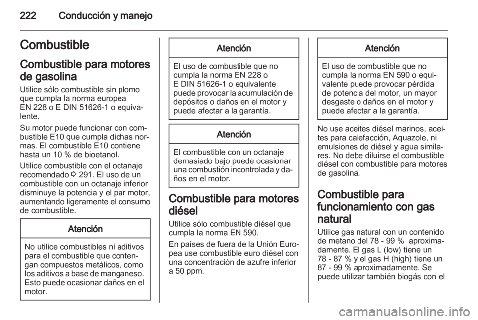 OPEL ZAFIRA TOURER 2013.5  Manual de Instrucciones (in Spanish) 