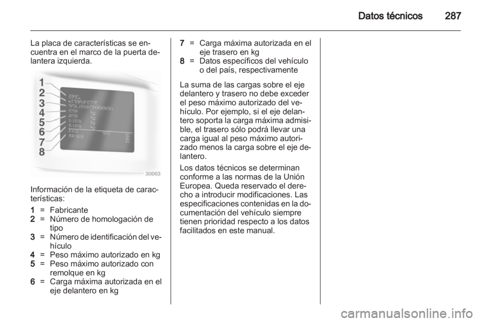 OPEL ZAFIRA TOURER 2013.5  Manual de Instrucciones (in Spanish) 