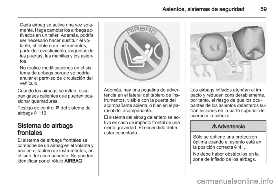 OPEL ZAFIRA TOURER 2013.5  Manual de Instrucciones (in Spanish) 