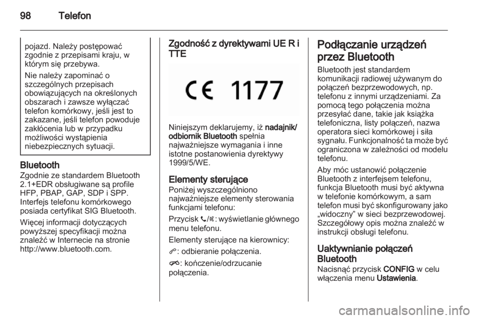 OPEL ADAM 2013  Instrukcja obsługi systemu audio-nawigacyjnego (in Polish) 