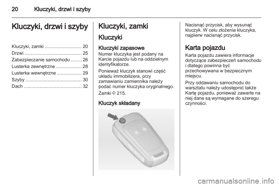 OPEL ADAM 2013.5  Instrukcja obsługi (in Polish) 