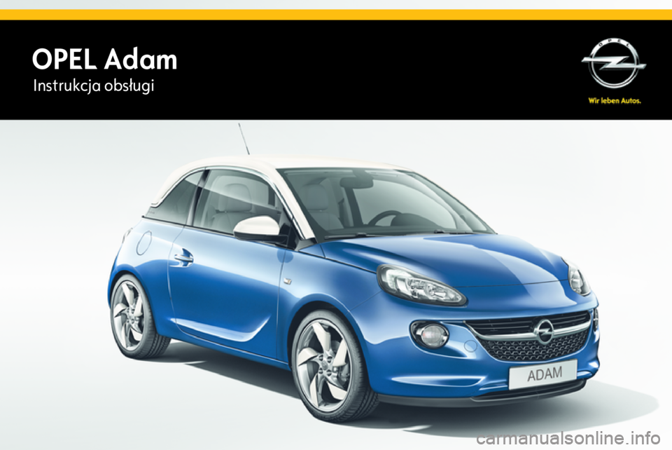 OPEL ADAM 2015  Instrukcja obsługi (in Polish) OPEL AdamInstrukcja obsługi 