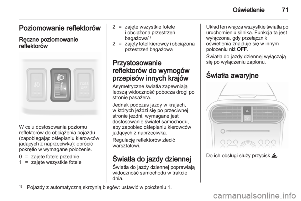 OPEL AGILA 2011  Instrukcja obsługi (in Polish) 