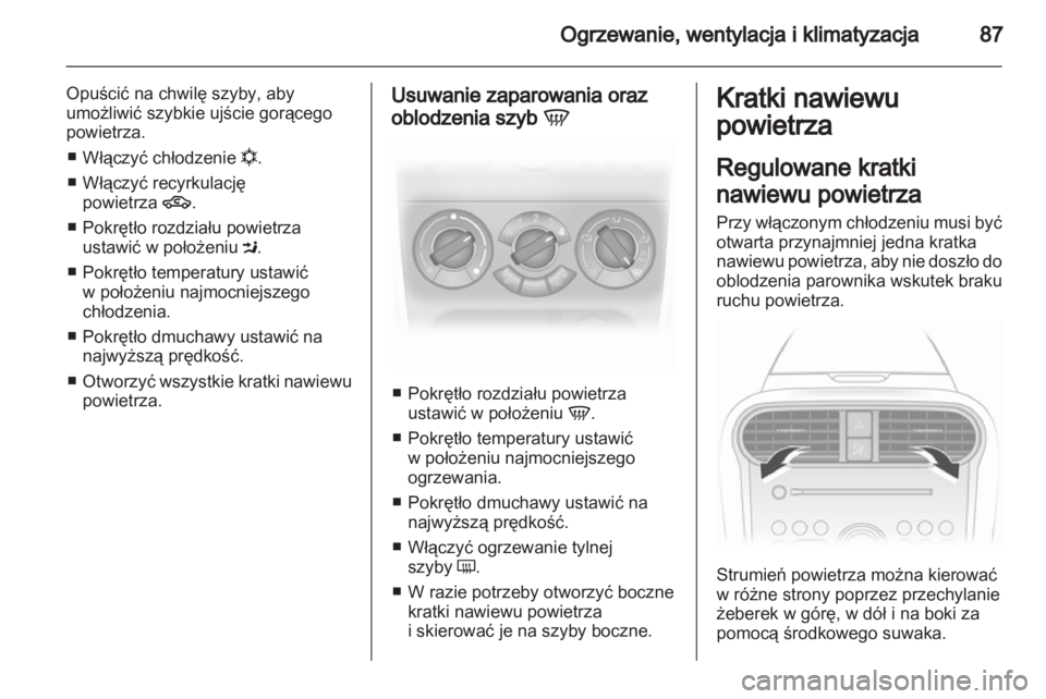 OPEL AGILA 2011  Instrukcja obsługi (in Polish) 