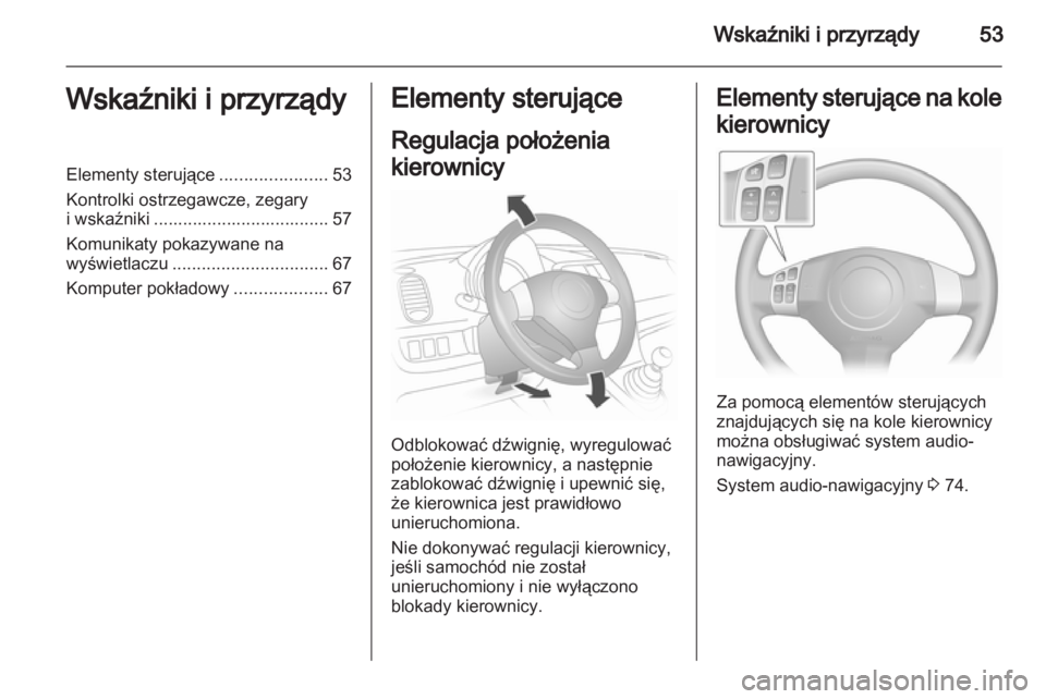 OPEL AGILA 2012  Instrukcja obsługi (in Polish) 