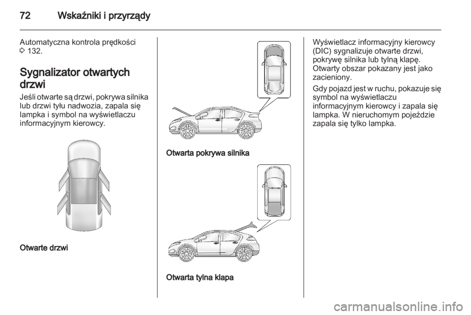 OPEL AMPERA 2012  Instrukcja obsługi (in Polish) 
