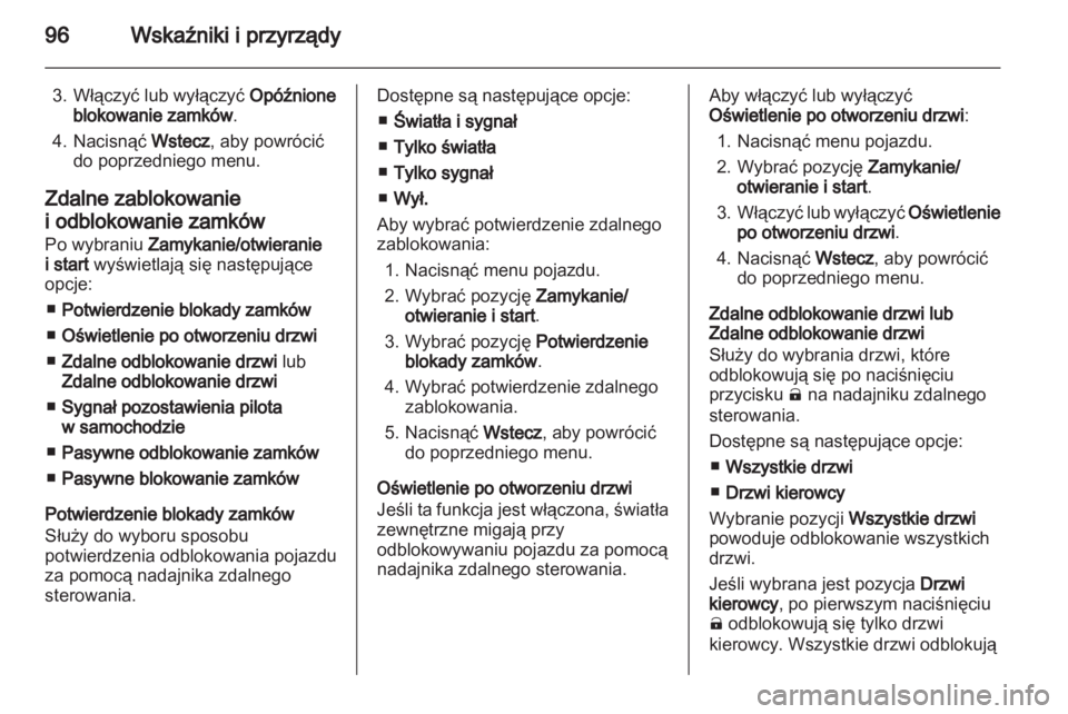 OPEL AMPERA 2012  Instrukcja obsługi (in Polish) 