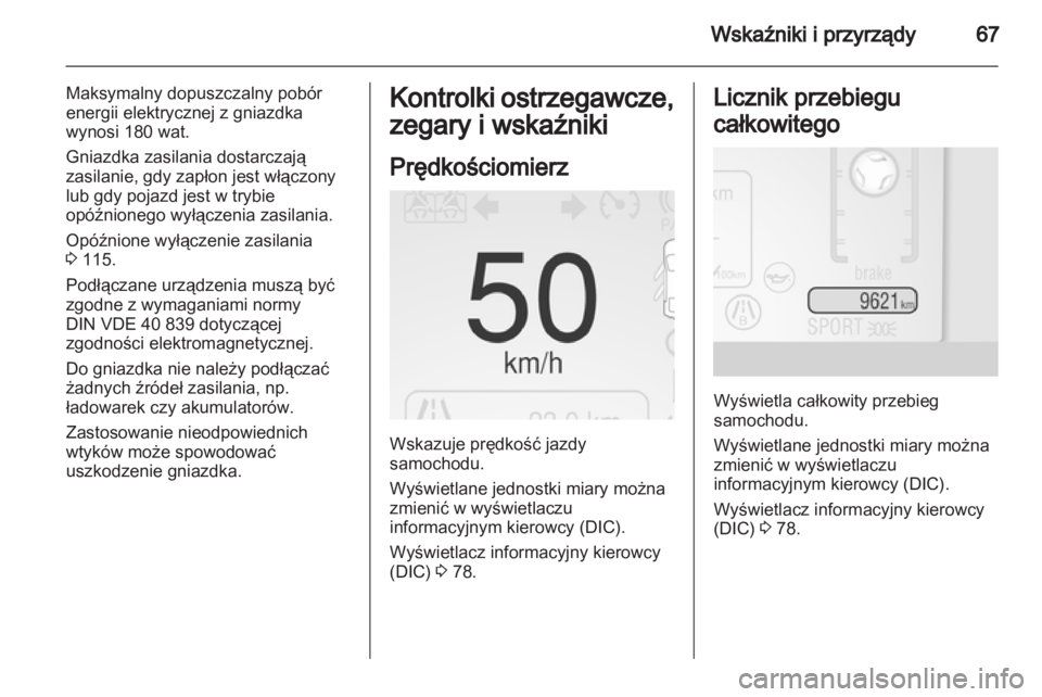OPEL AMPERA 2012.5  Instrukcja obsługi (in Polish) 