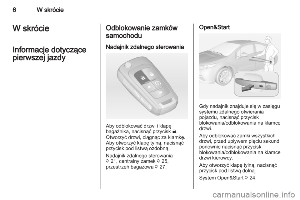 OPEL AMPERA 2012.5  Instrukcja obsługi (in Polish) 