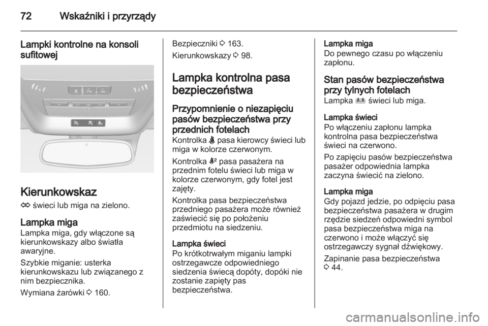 OPEL AMPERA 2012.5  Instrukcja obsługi (in Polish) 