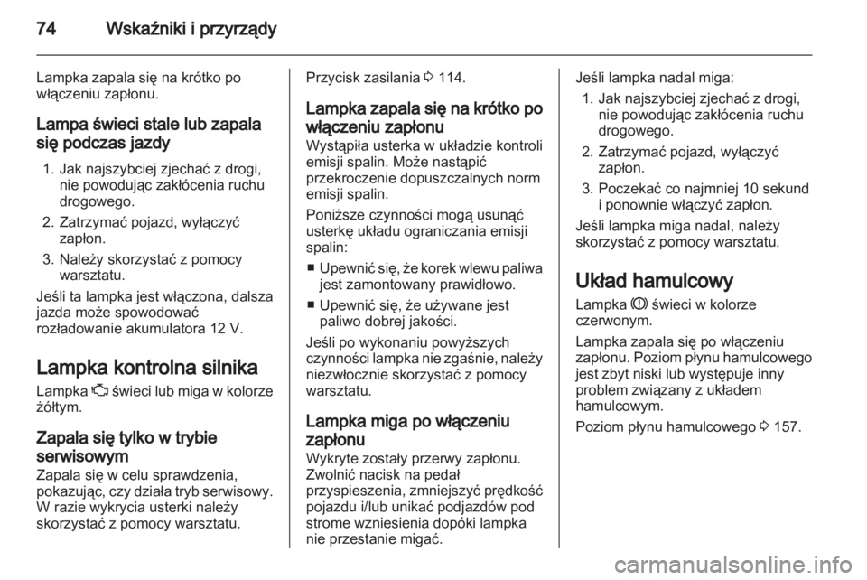 OPEL AMPERA 2012.5  Instrukcja obsługi (in Polish) 