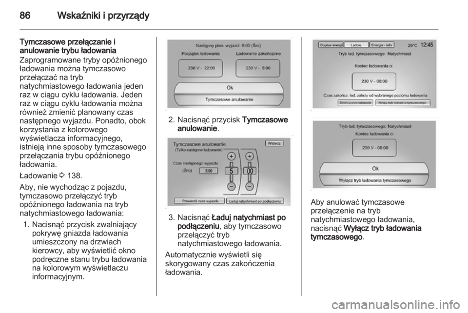 OPEL AMPERA 2012.5  Instrukcja obsługi (in Polish) 