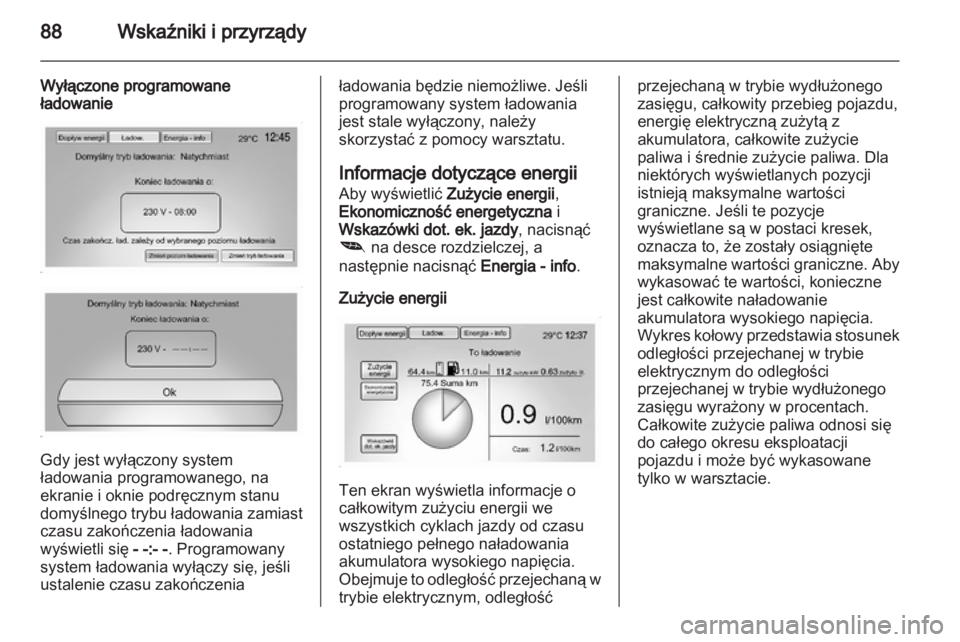 OPEL AMPERA 2012.5  Instrukcja obsługi (in Polish) 