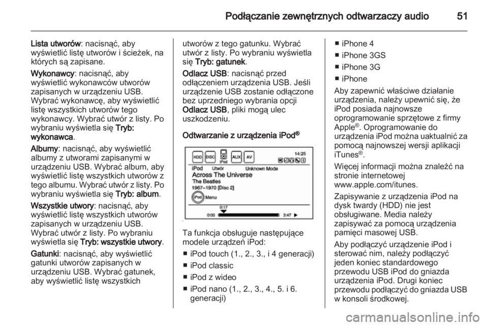 OPEL AMPERA 2013  Instrukcja obsługi systemu audio-nawigacyjnego (in Polish) 