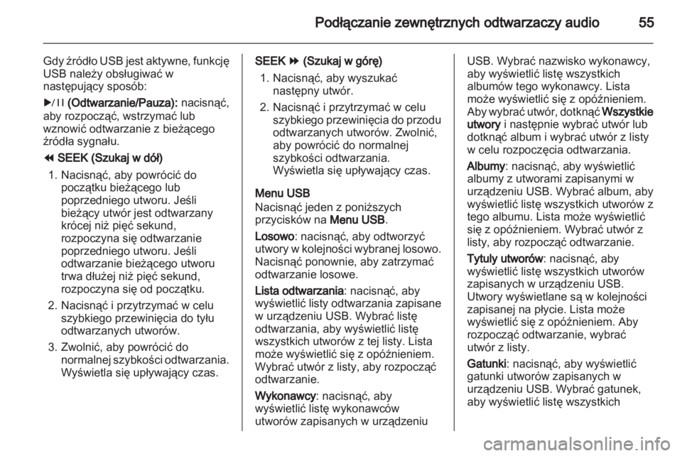 OPEL AMPERA 2013  Instrukcja obsługi systemu audio-nawigacyjnego (in Polish) 
