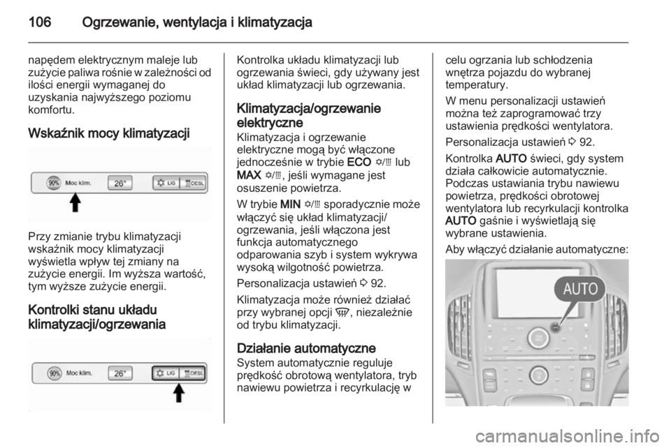 OPEL AMPERA 2013  Instrukcja obsługi (in Polish) 