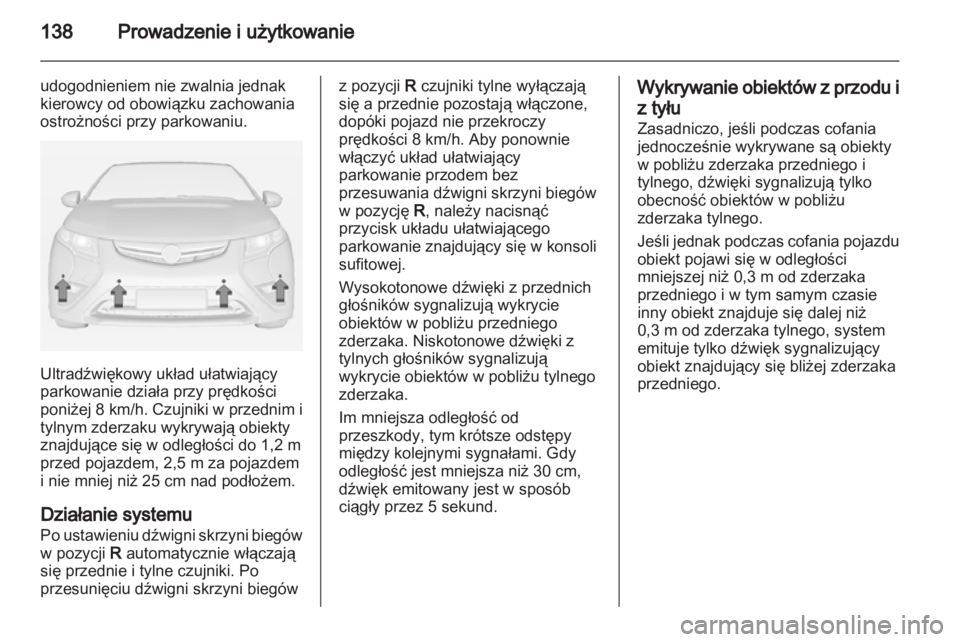 OPEL AMPERA 2013  Instrukcja obsługi (in Polish) 
