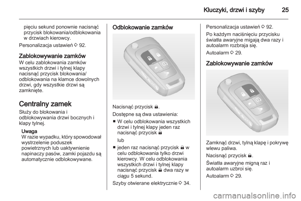 OPEL AMPERA 2013  Instrukcja obsługi (in Polish) 
