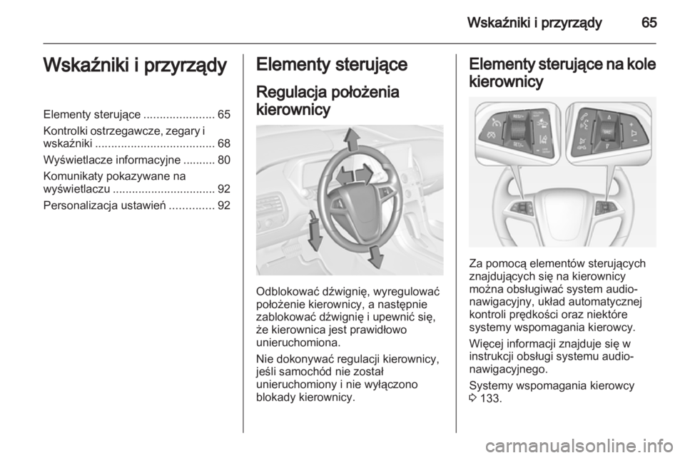 OPEL AMPERA 2013  Instrukcja obsługi (in Polish) 