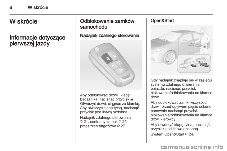 OPEL AMPERA 2013  Instrukcja obsługi (in Polish) 