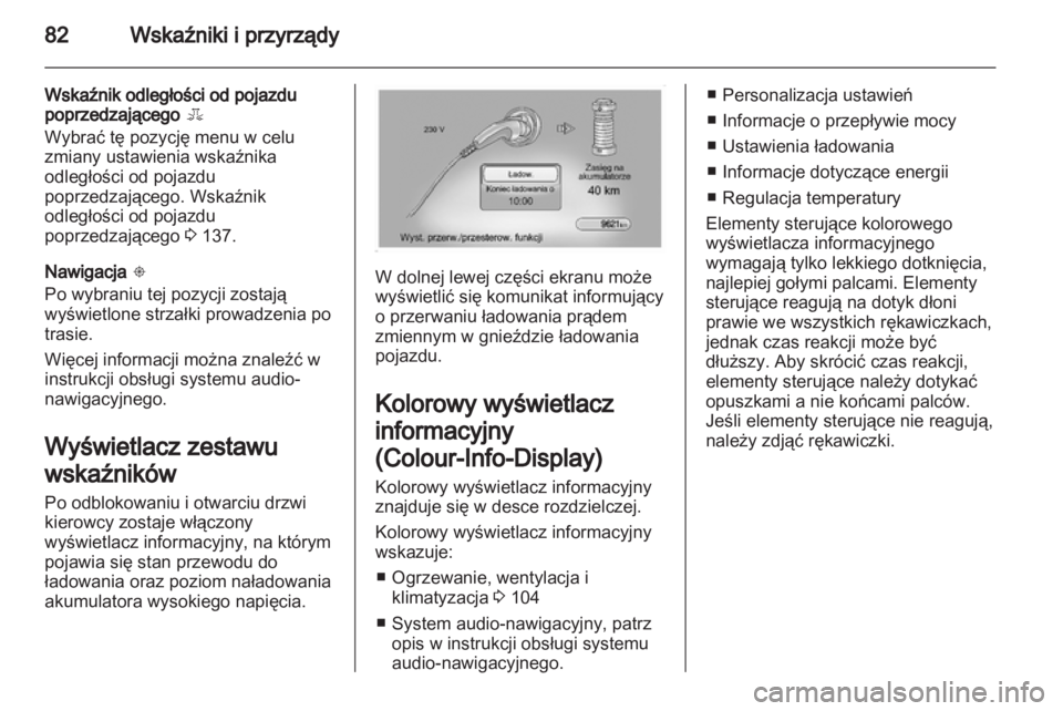 OPEL AMPERA 2013  Instrukcja obsługi (in Polish) 