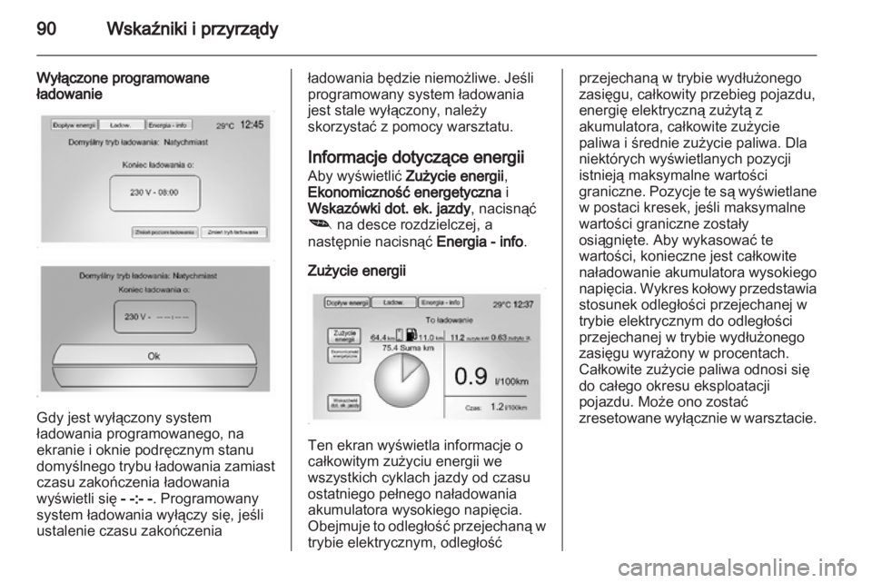 OPEL AMPERA 2013  Instrukcja obsługi (in Polish) 