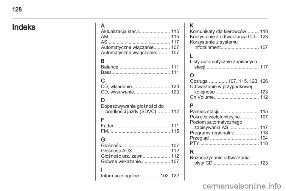 OPEL ANTARA 2012  Instrukcja obsługi systemu audio-nawigacyjnego (in Polish) 