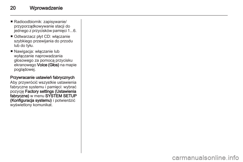 OPEL ANTARA 2012  Instrukcja obsługi systemu audio-nawigacyjnego (in Polish) 
