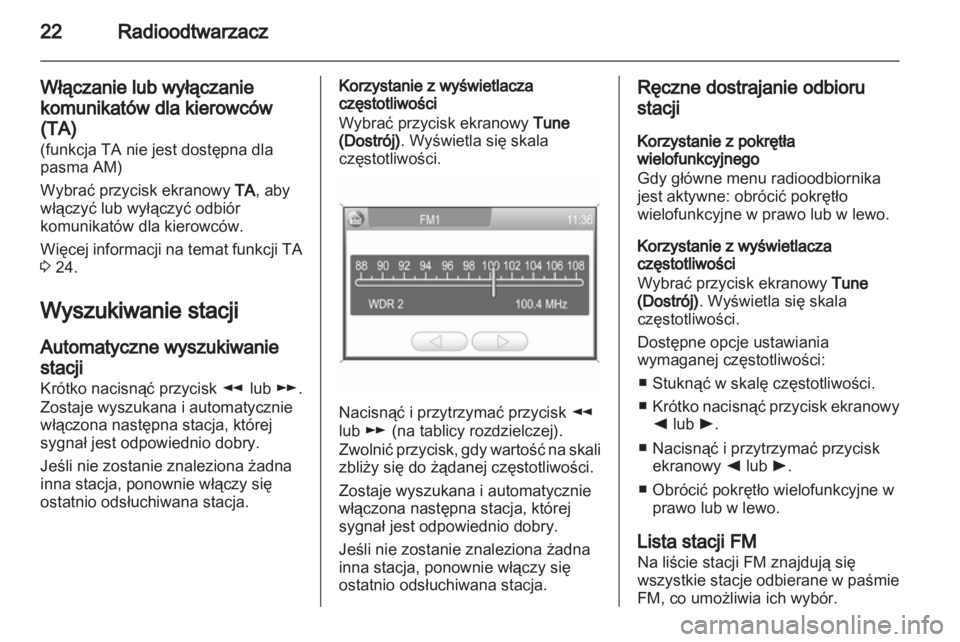 OPEL ANTARA 2012  Instrukcja obsługi systemu audio-nawigacyjnego (in Polish) 