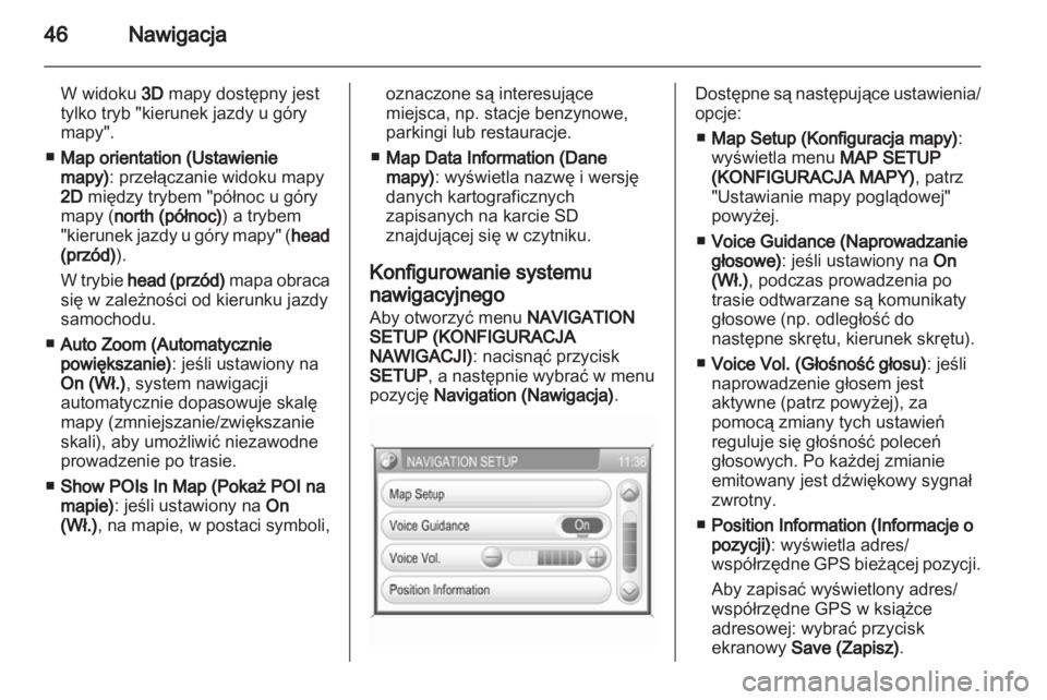 OPEL ANTARA 2012  Instrukcja obsługi systemu audio-nawigacyjnego (in Polish) 