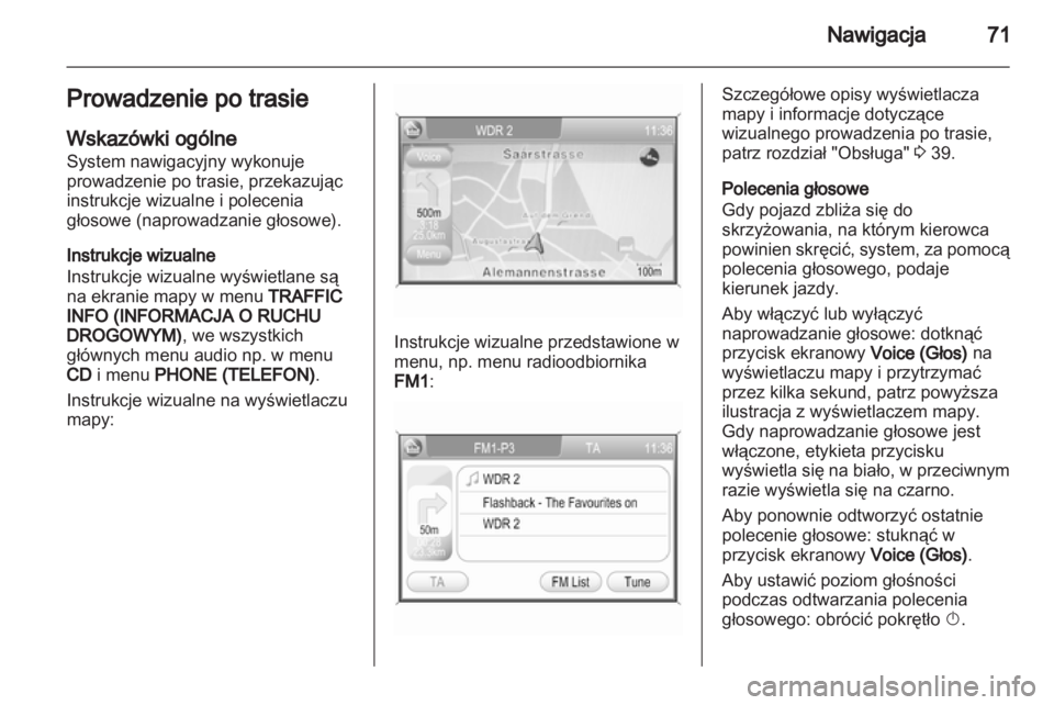 OPEL ANTARA 2012  Instrukcja obsługi systemu audio-nawigacyjnego (in Polish) 