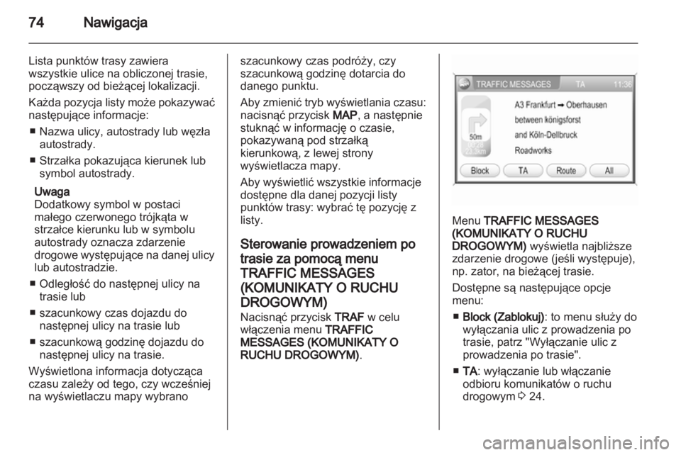 OPEL ANTARA 2012  Instrukcja obsługi systemu audio-nawigacyjnego (in Polish) 