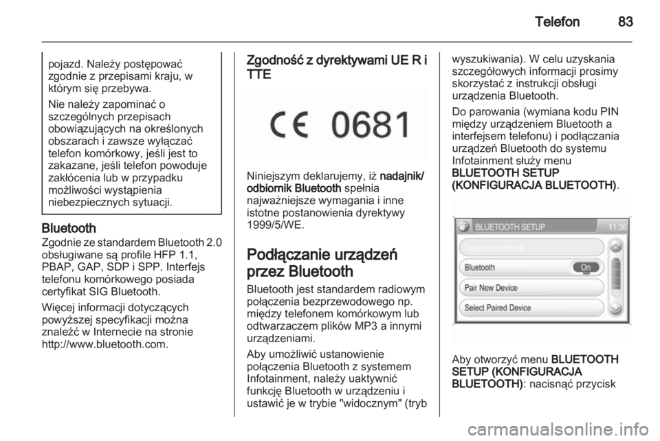 OPEL ANTARA 2012  Instrukcja obsługi systemu audio-nawigacyjnego (in Polish) 
