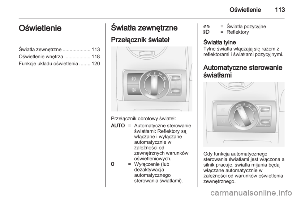 OPEL ANTARA 2012.5  Instrukcja obsługi (in Polish) 