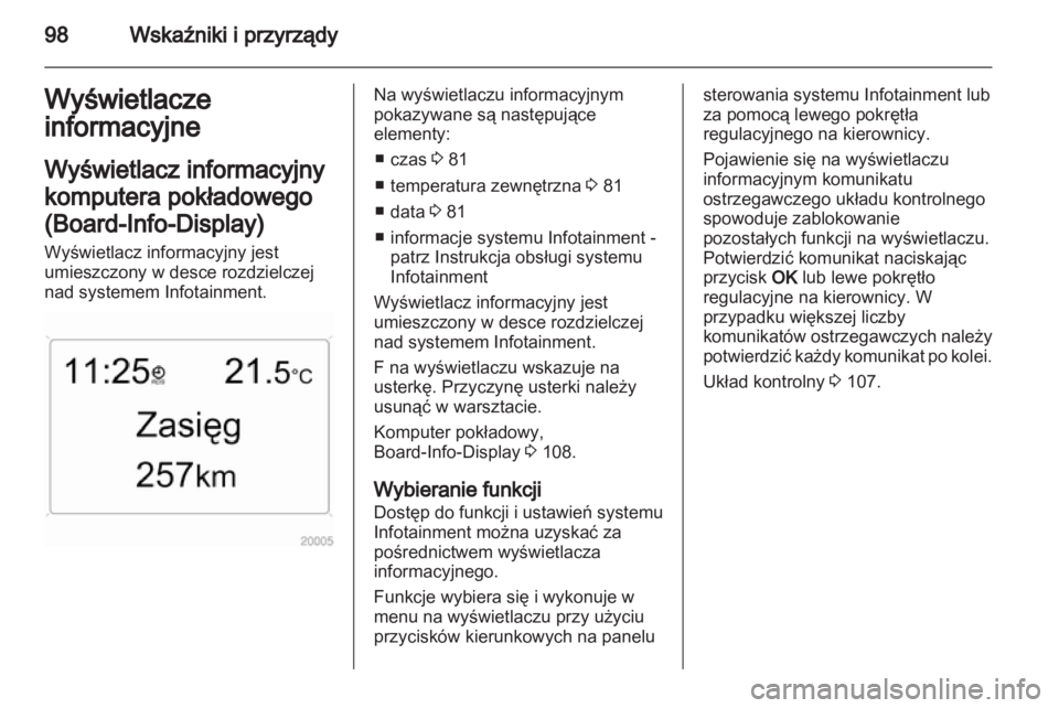 OPEL ANTARA 2012.5  Instrukcja obsługi (in Polish) 