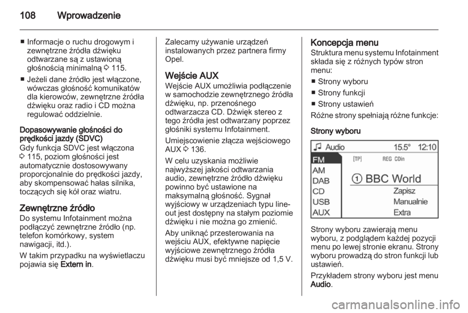OPEL ANTARA 2013  Instrukcja obsługi systemu audio-nawigacyjnego (in Polish) 