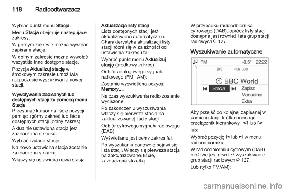 OPEL ANTARA 2013  Instrukcja obsługi systemu audio-nawigacyjnego (in Polish) 