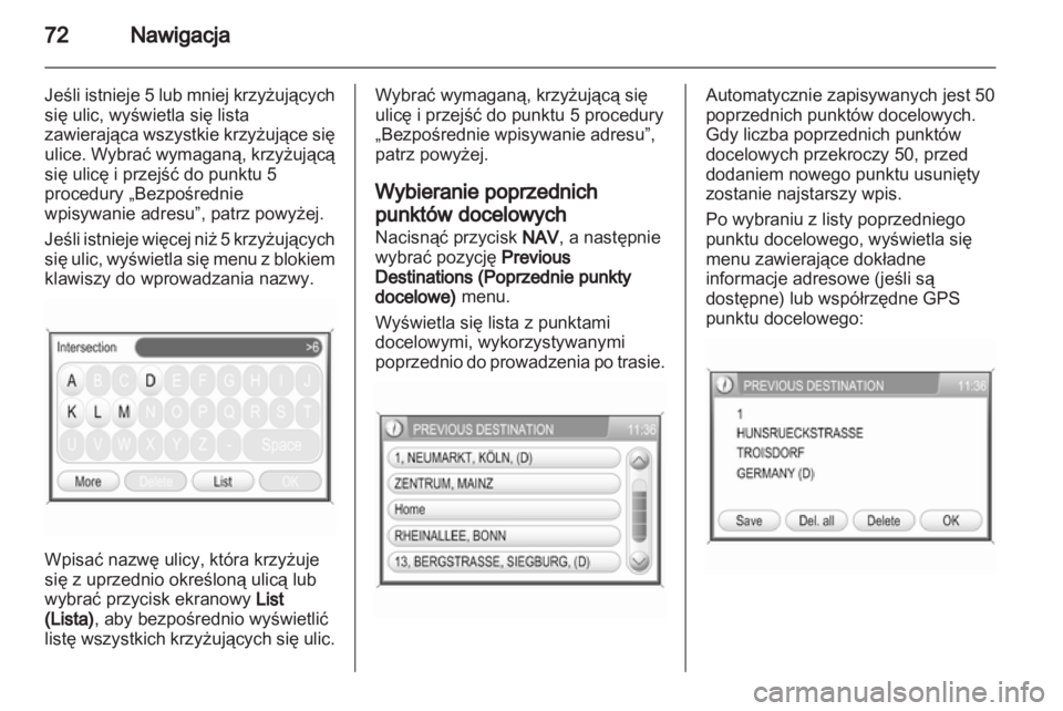 OPEL ANTARA 2013  Instrukcja obsługi systemu audio-nawigacyjnego (in Polish) 