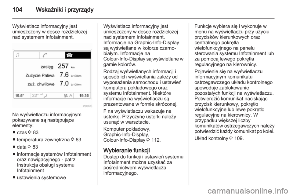 OPEL ANTARA 2013.5  Instrukcja obsługi (in Polish) 