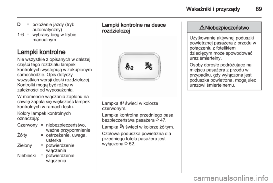 OPEL ANTARA 2013.5  Instrukcja obsługi (in Polish) 