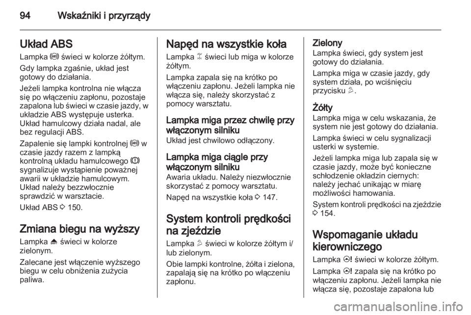OPEL ANTARA 2013.5  Instrukcja obsługi (in Polish) 