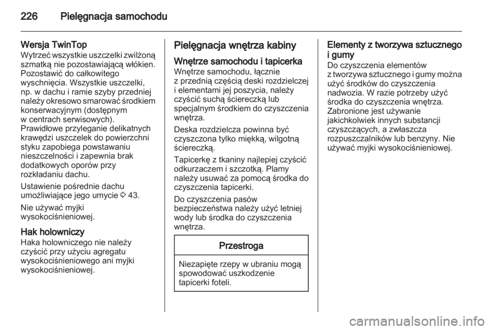 OPEL ASTRA H 2010.5  Instrukcja obsługi (in Polish) 