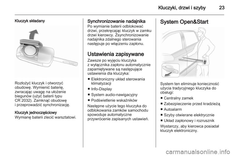 OPEL ASTRA H 2011  Instrukcja obsługi (in Polish) 