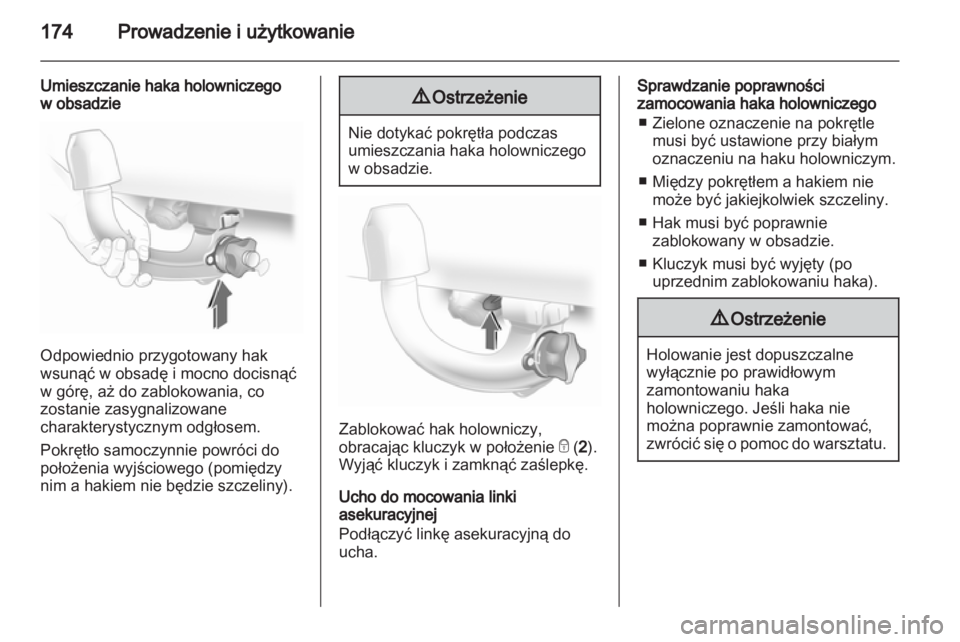 OPEL ASTRA H 2012  Instrukcja obsługi (in Polish) 