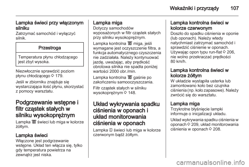 OPEL ASTRA H 2013  Instrukcja obsługi (in Polish) 