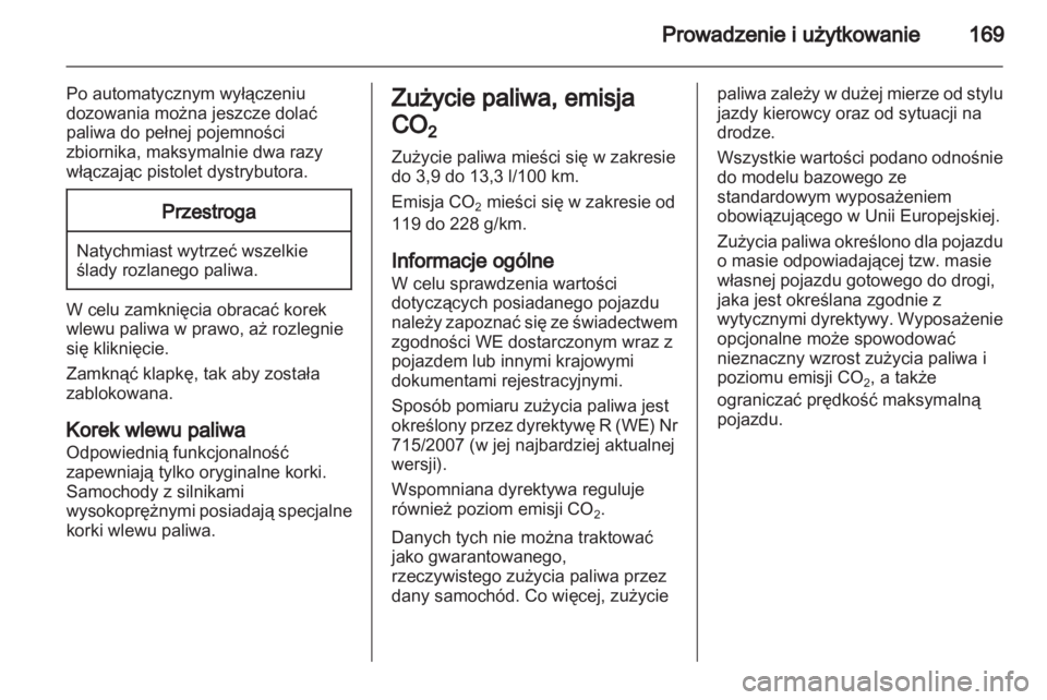 OPEL ASTRA H 2013  Instrukcja obsługi (in Polish) 
